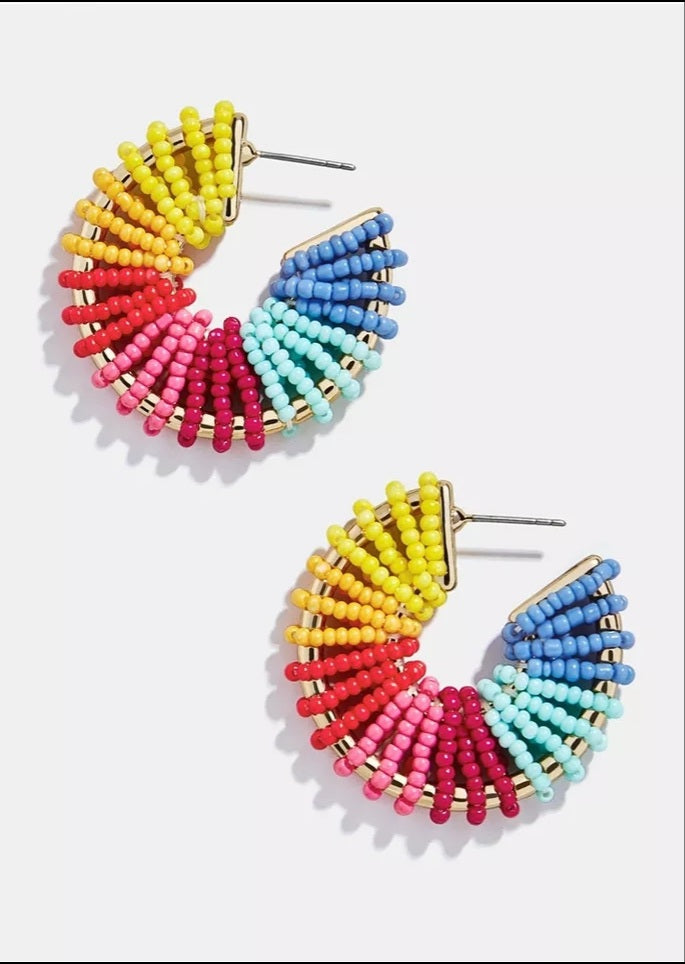 Beaded Rainbow Earring
