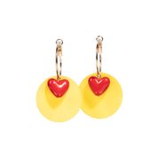 Red and Yellow Tink Earrings
